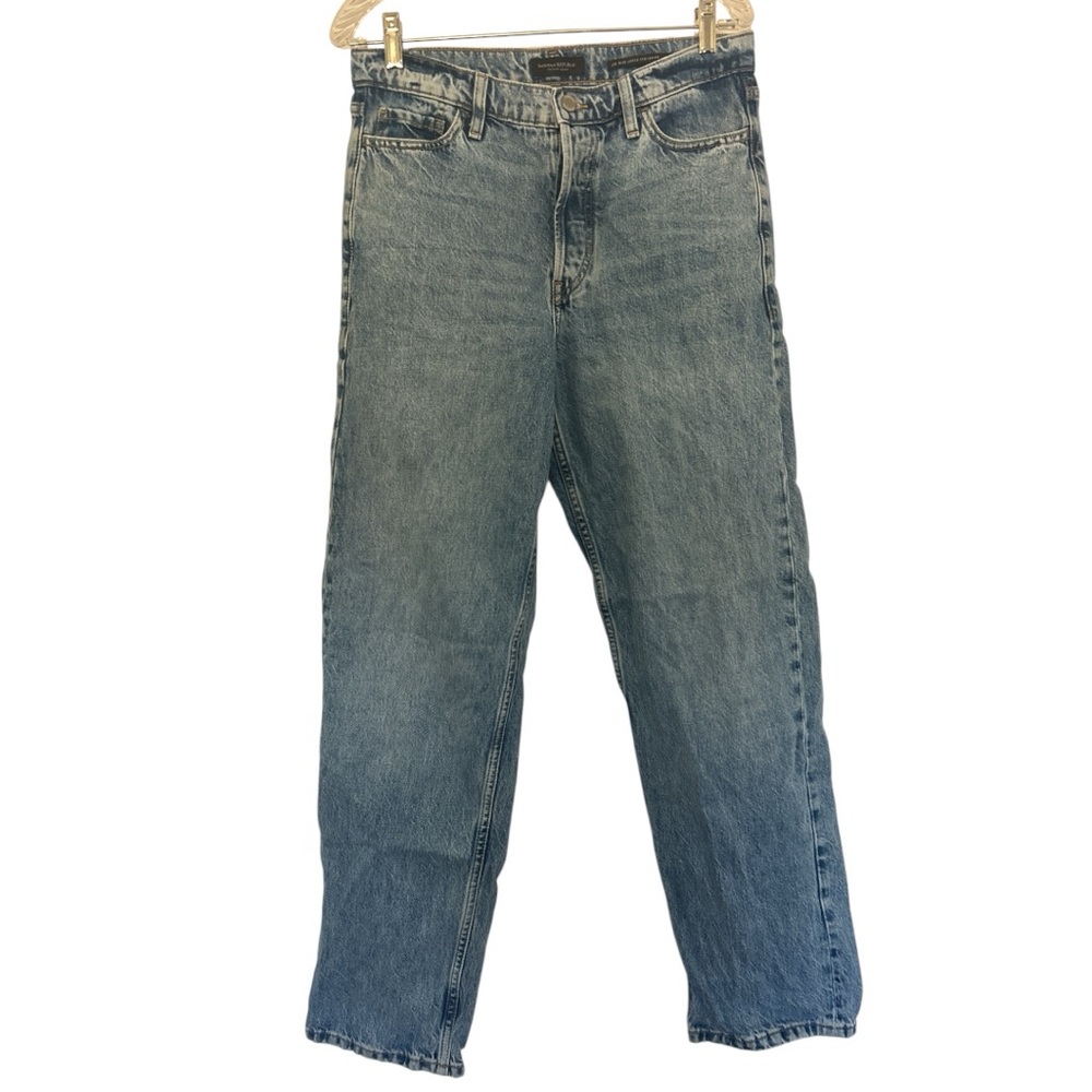Banana Republic Mid-rise Loose Stovepipe Blue Jeans